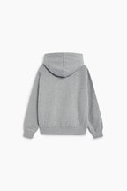 Sweat à Capuche TNS Logo Gris Chiné The New Society pour enfant – vue 4