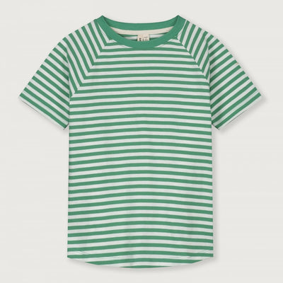 vetements durables gray label enfants T-shirt vert rayé