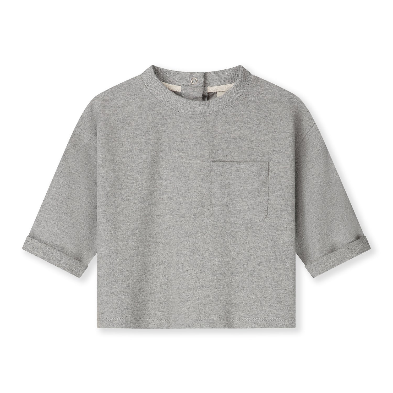 T-shirt bébé à manches longues gris