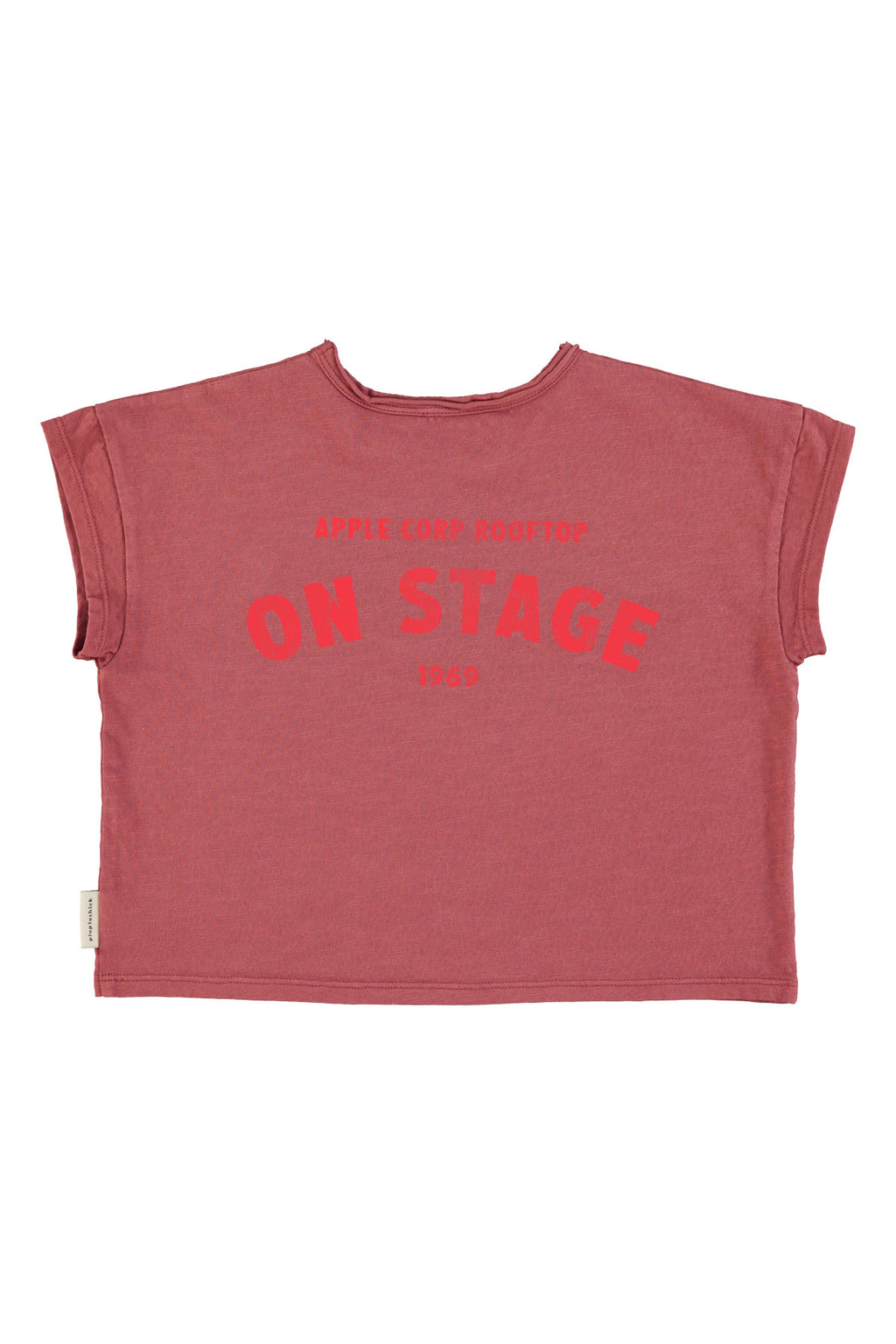 Bordeaux t-shirt with apple print
