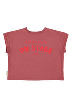 Bordeaux t-shirt with apple print