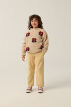 Ecru Floral Sweater