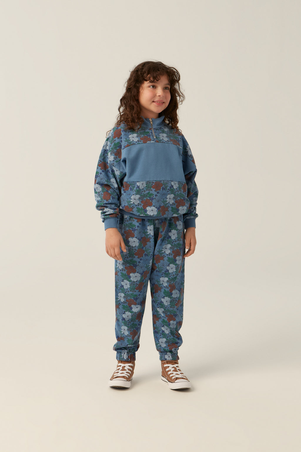 sweat à fermeture demi-zip