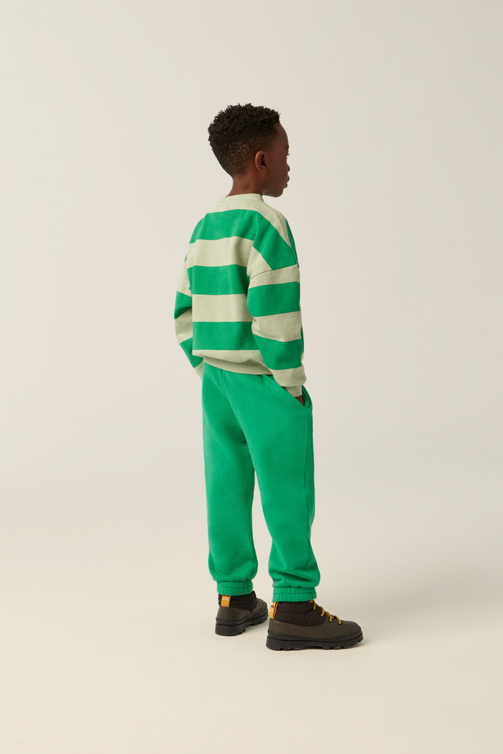 Green Stripes Sweatshirt