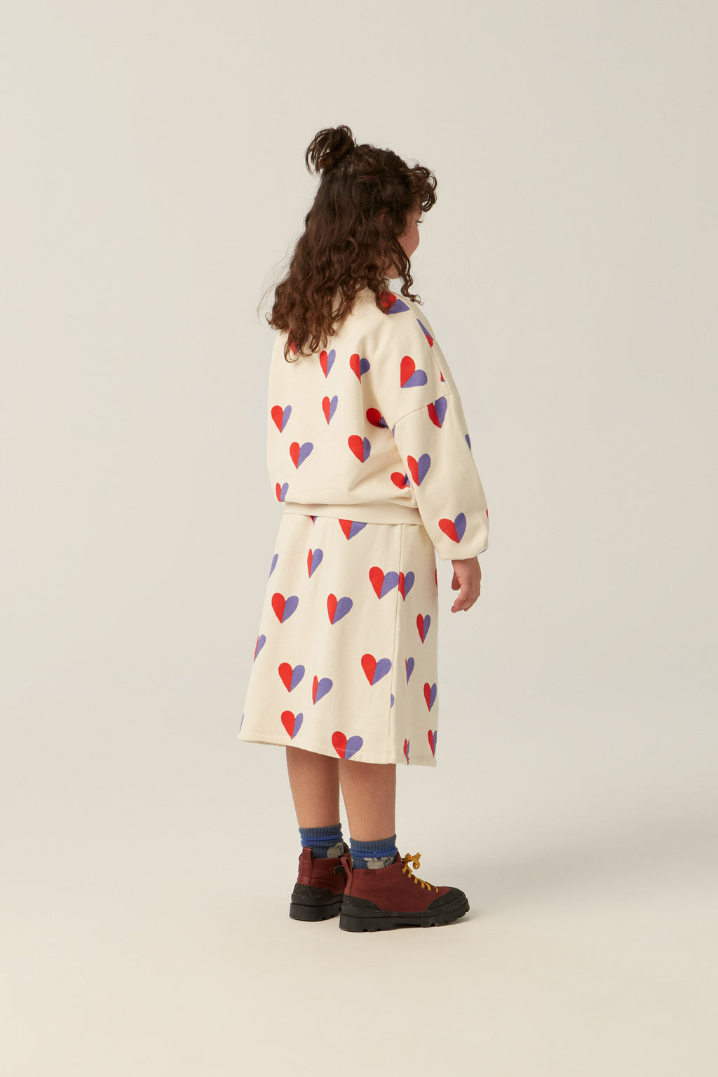 Bicolor Hearts Sweatshirt