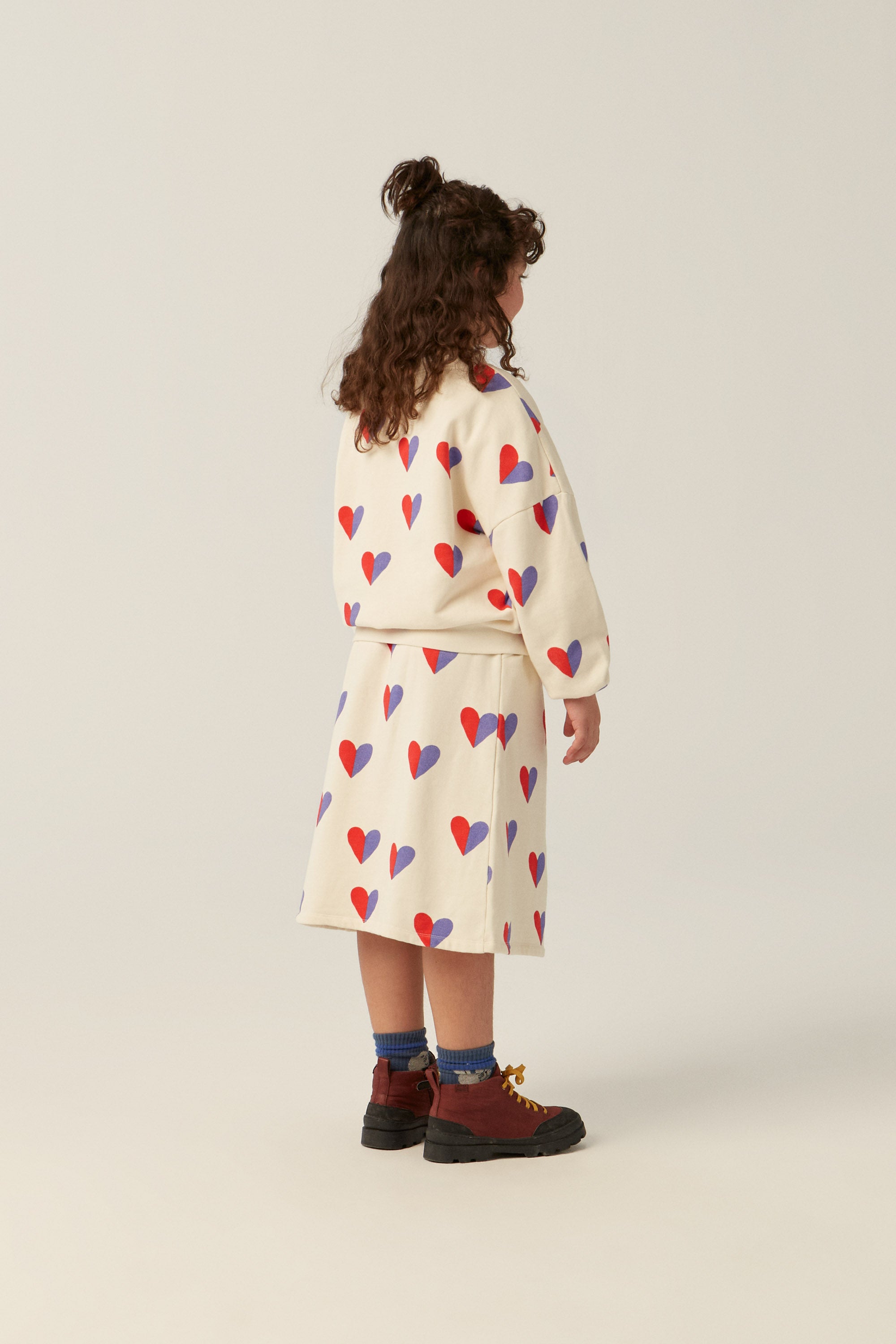Bicolor Hearts Sweatshirt