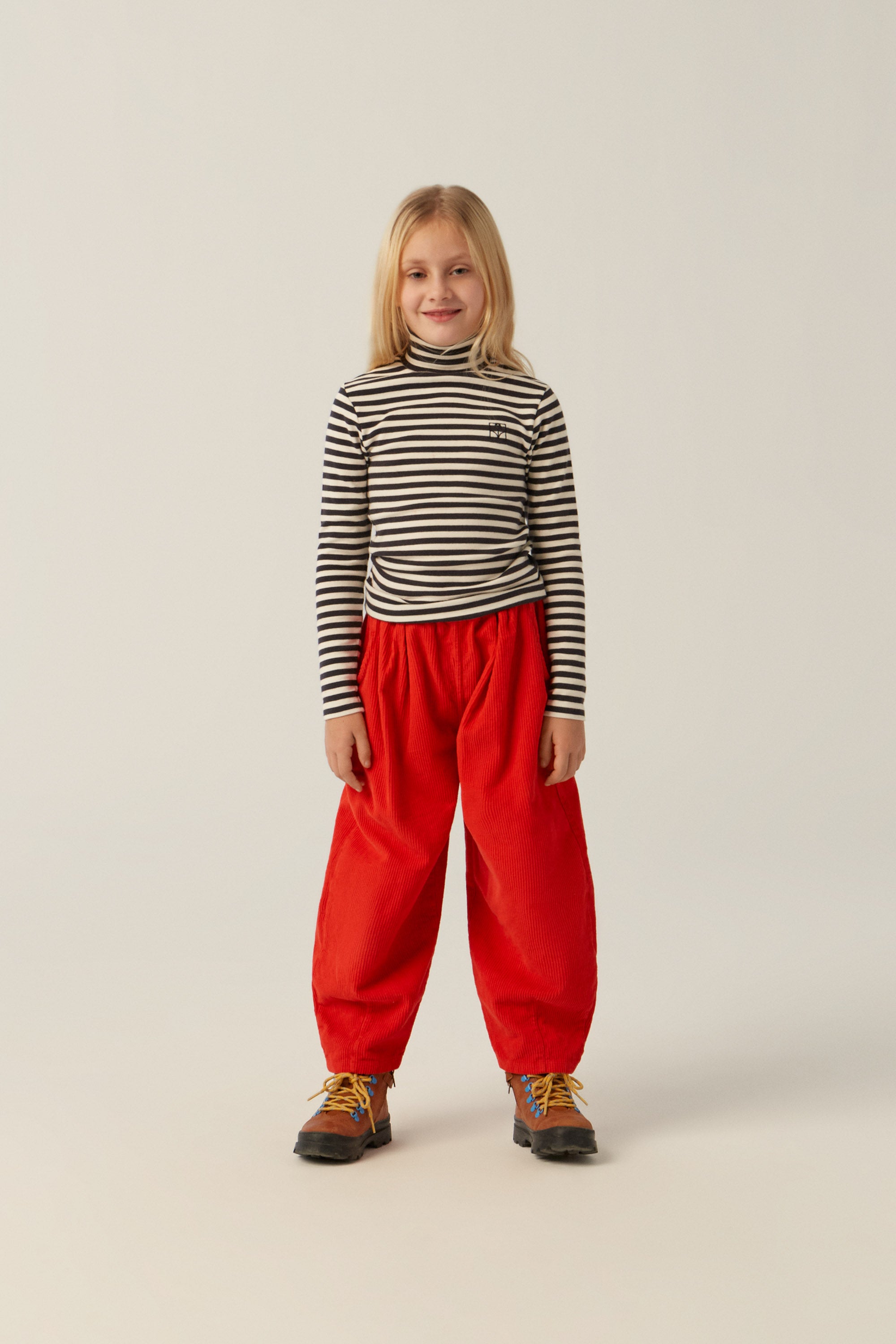 Grey Stripes Turtle Neck Tshirt