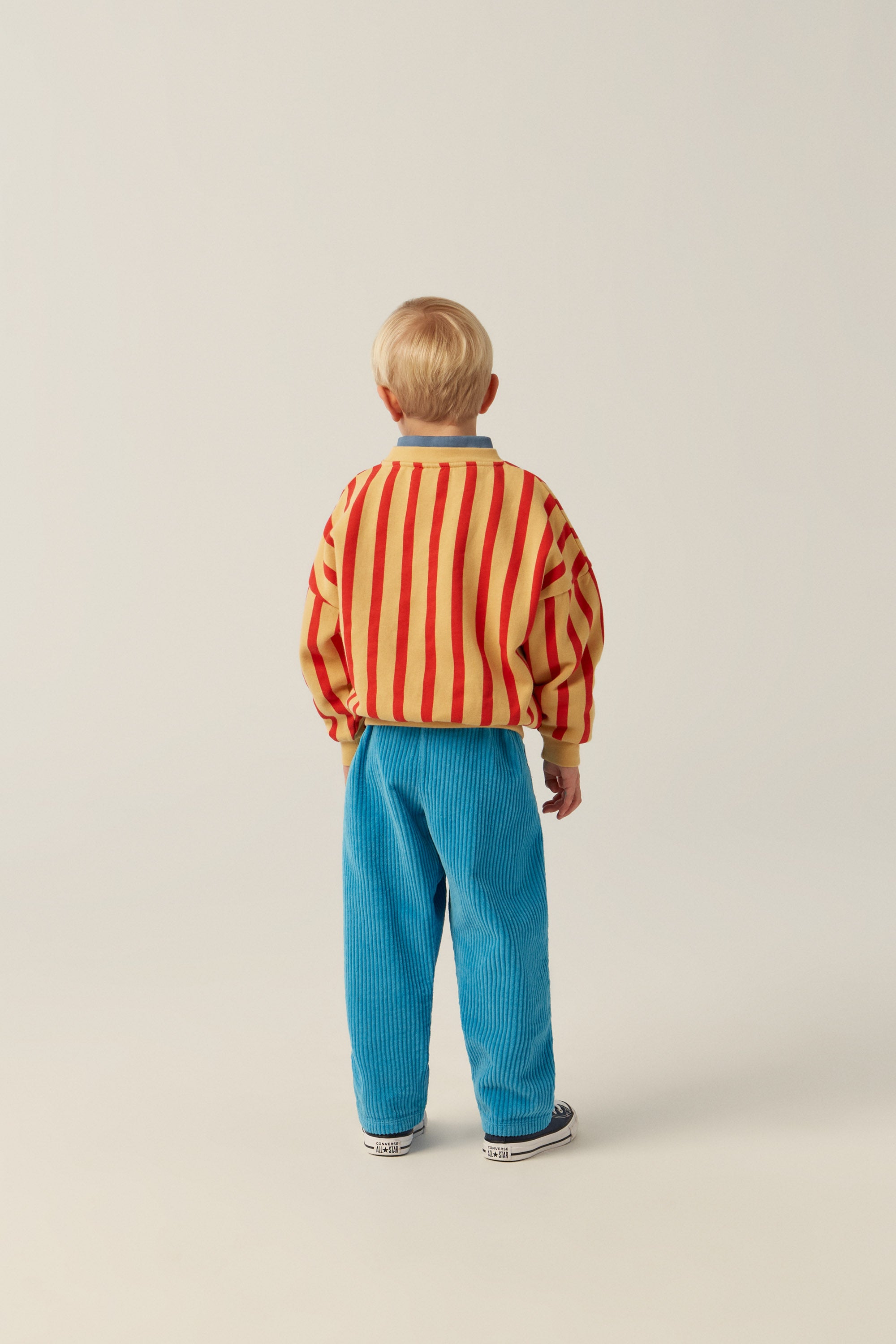 Red stripes sweatshirt