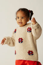 Flower Knit Baby Sweater