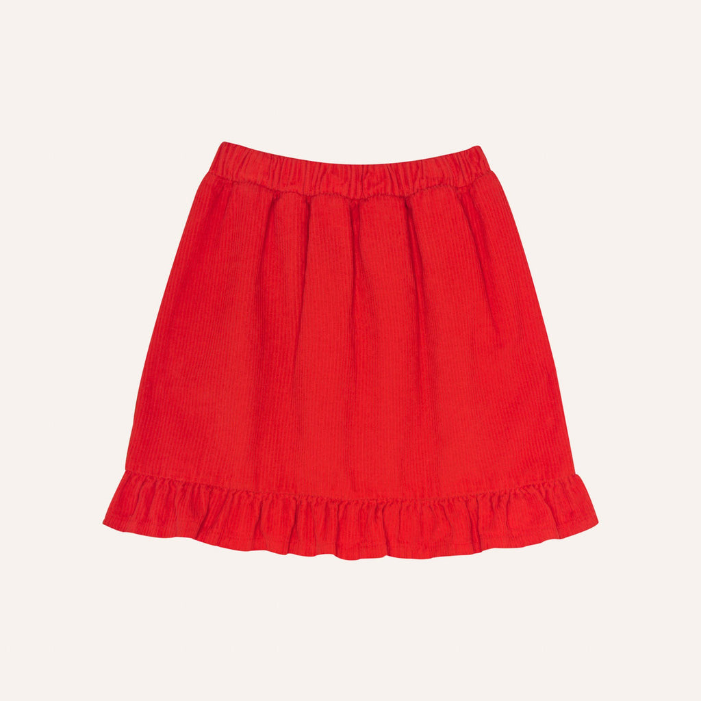 Red Corduroy Skirt