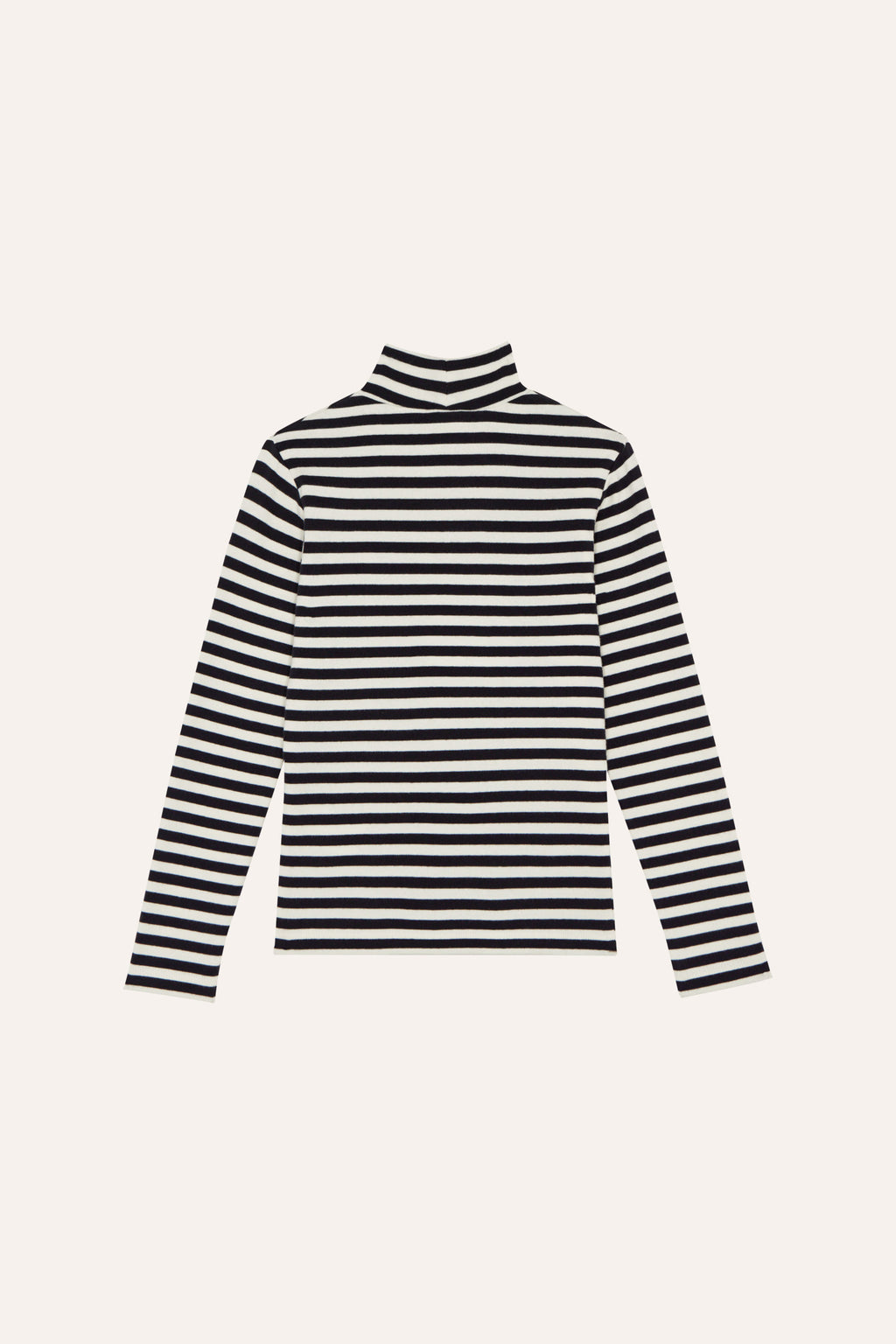 Grey Stripes Turtle Neck Tshirt