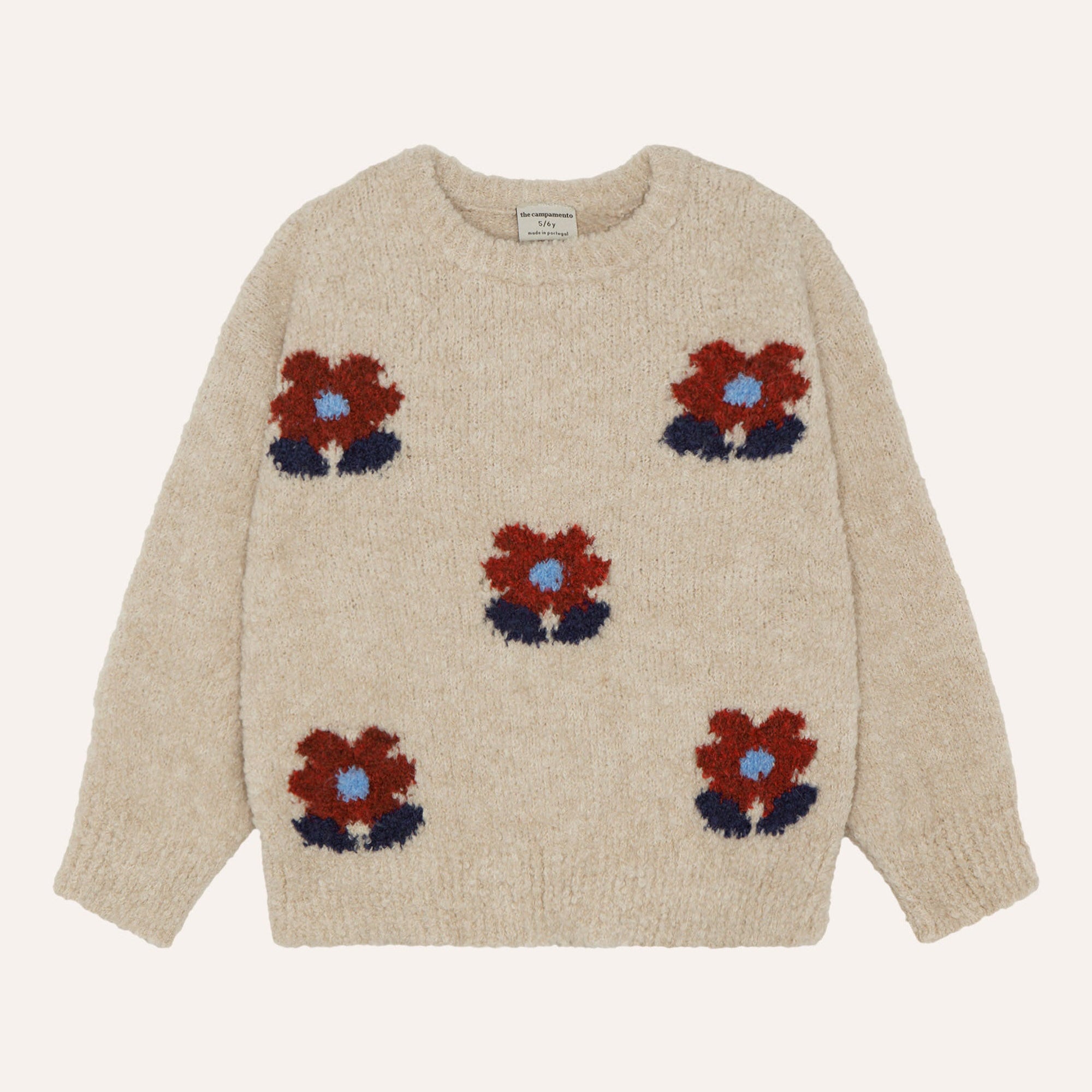 Ecru Floral Sweater