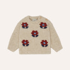 Flower Knit Baby Sweater