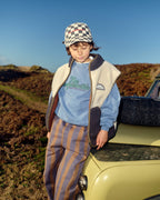 Gilet sans manches sherpa bicolore
