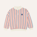 Sweatshirt Rayé Écru