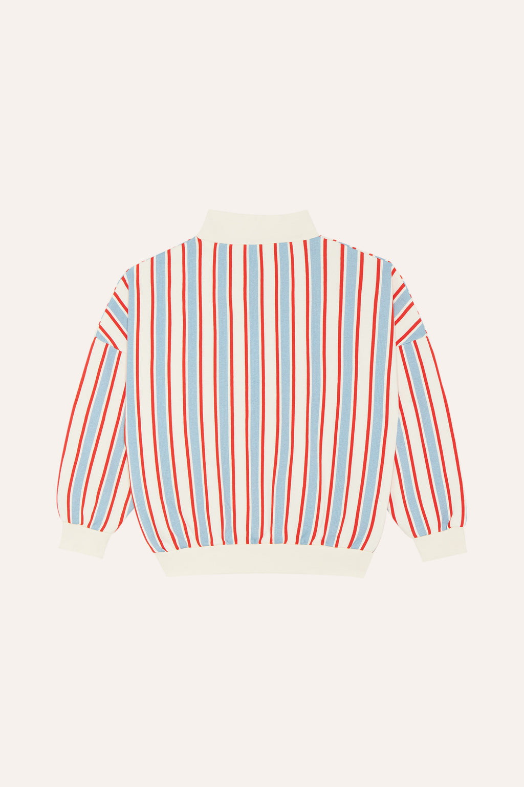 Sweatshirt Rayé Écru