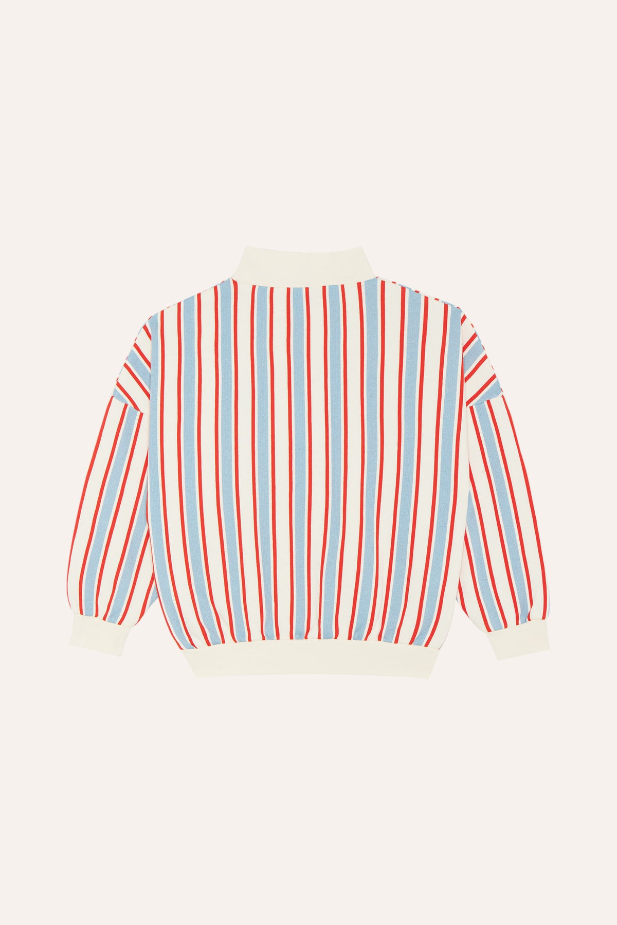 Sweatshirt Rayé Écru