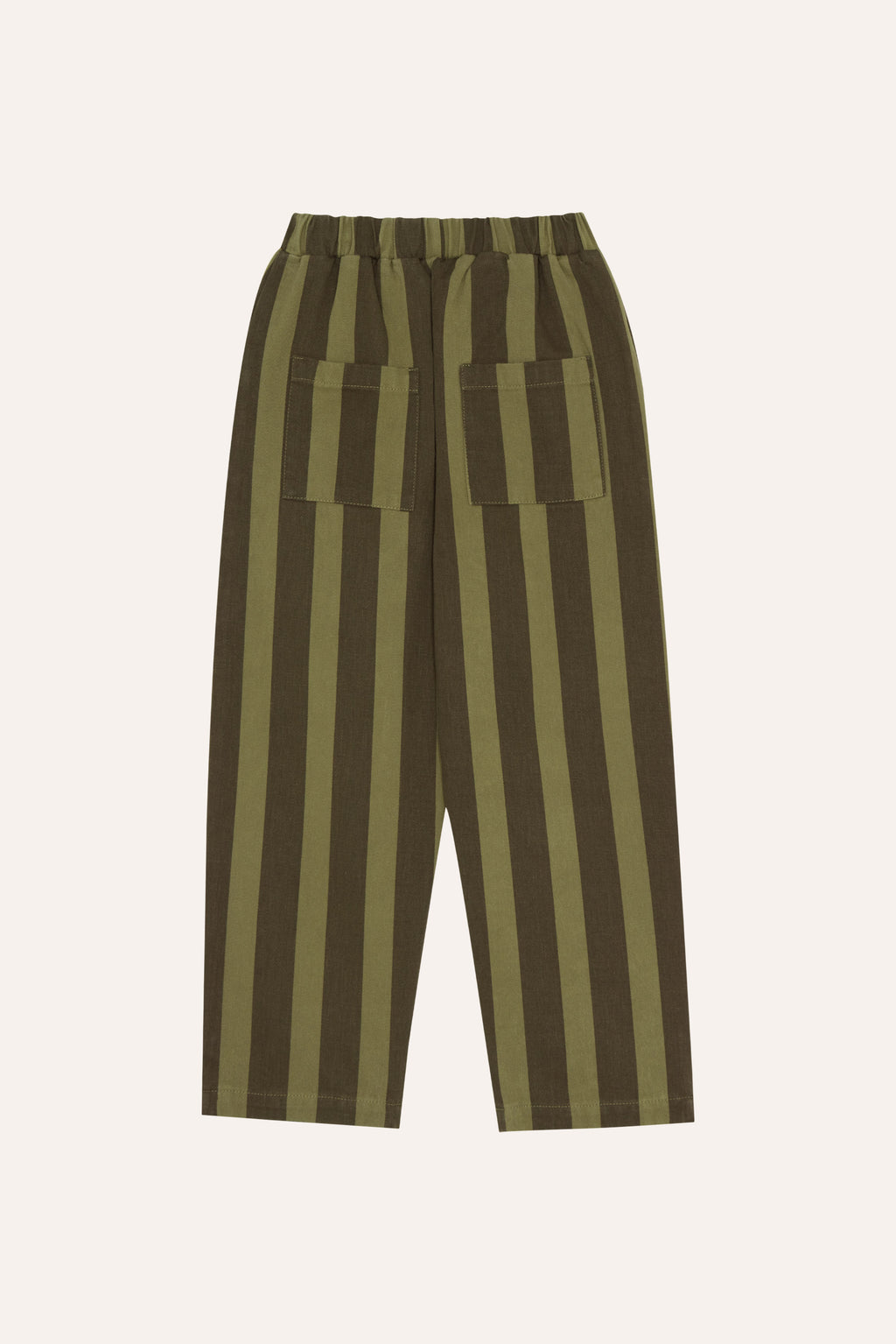 Pantalon Vert Rayé