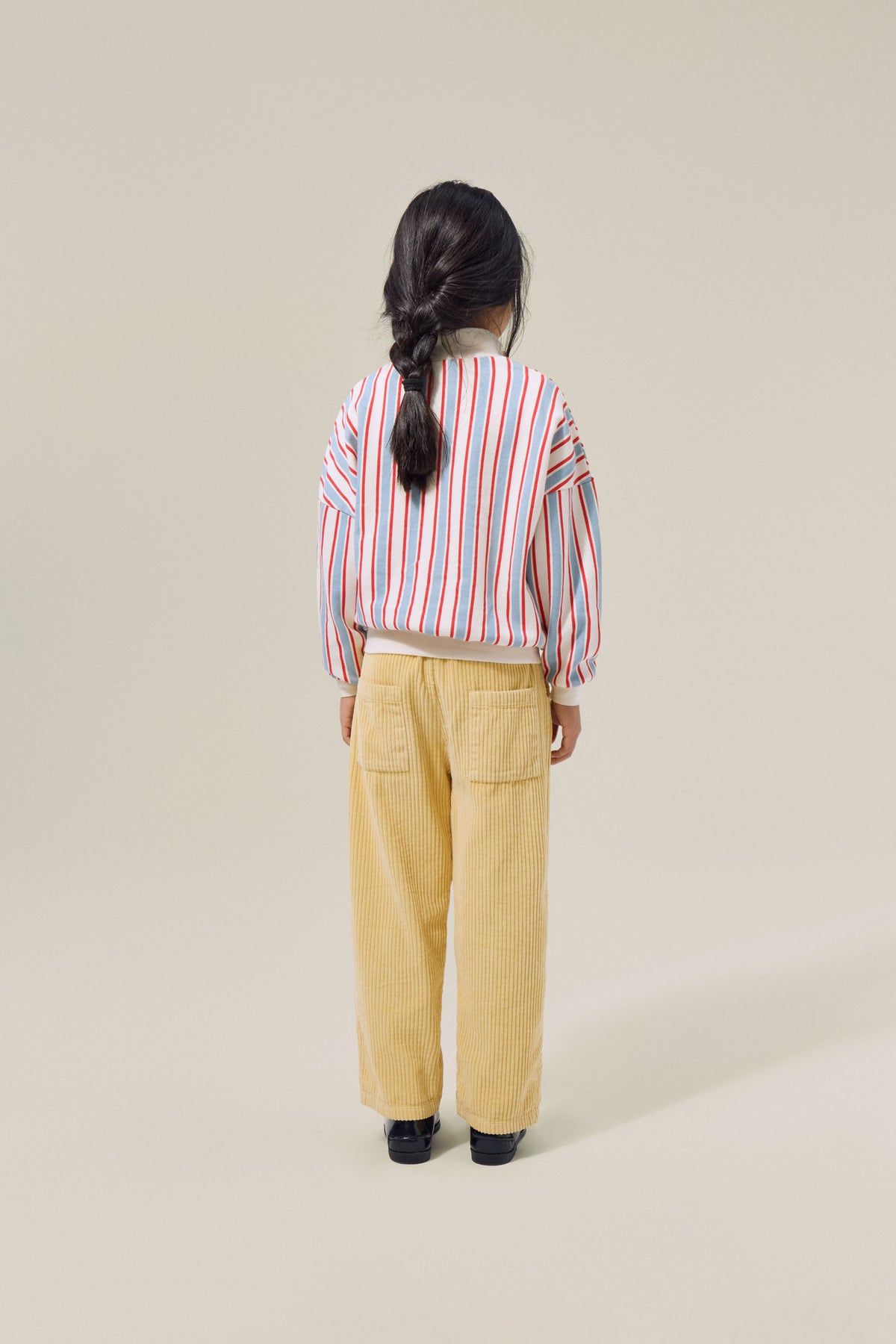 Sweatshirt Rayé Écru