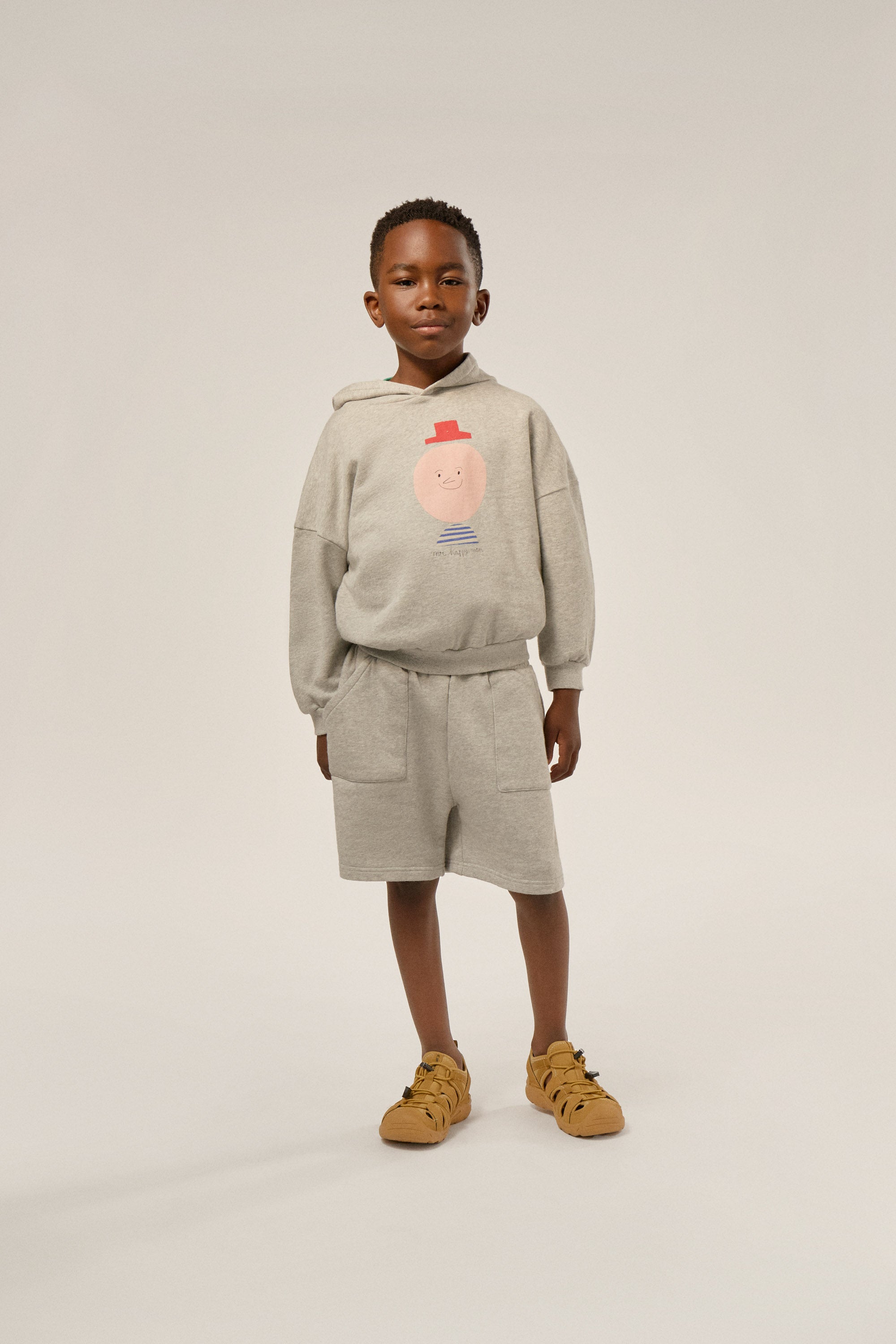Gray fleece shorts