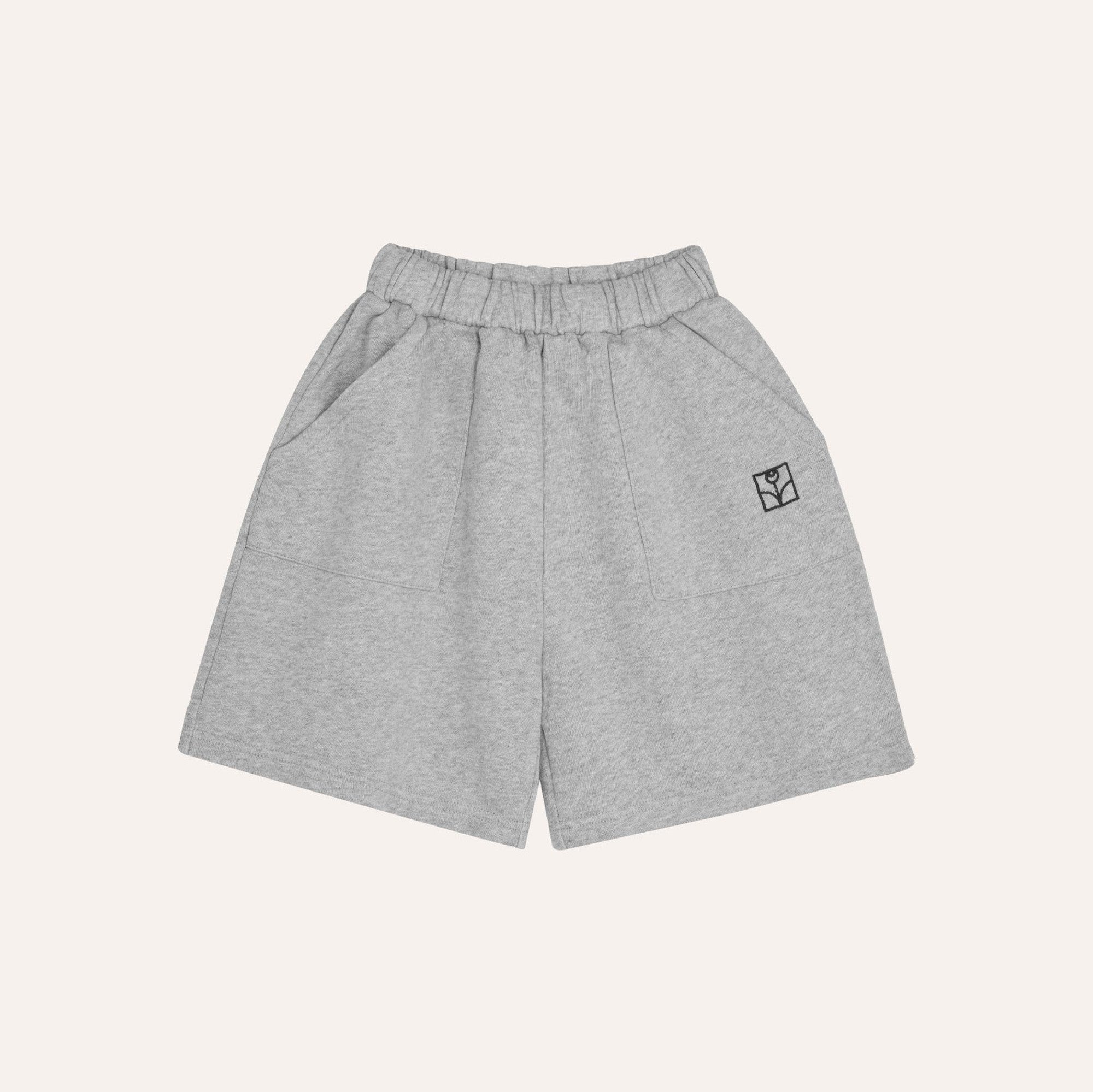 Gray fleece shorts