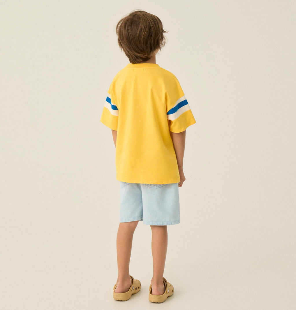 Bi-Color Bands Yellow T-shirt