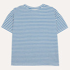 T-shirt Oversize à Rayures Bleues