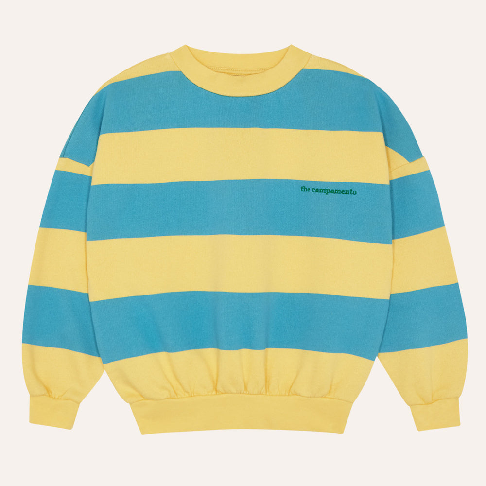 Sweat à Rayures Bleues