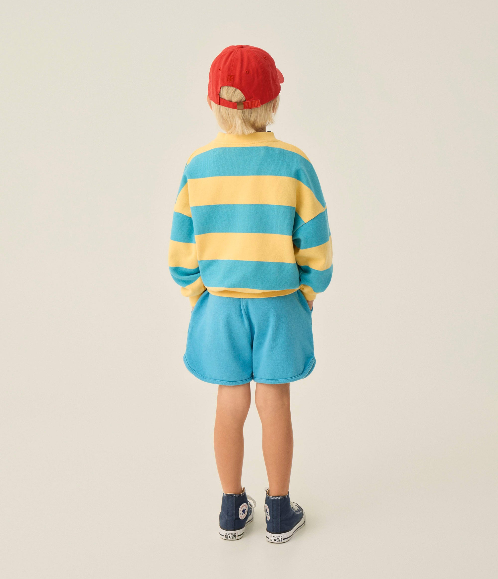 Sweat à Rayures Bleues