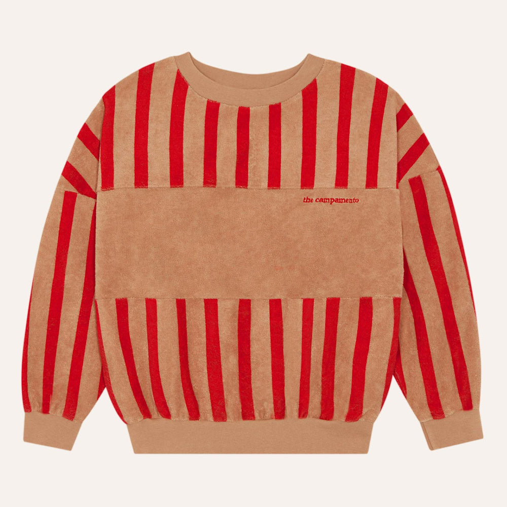 Red Stripes Sweatshirt