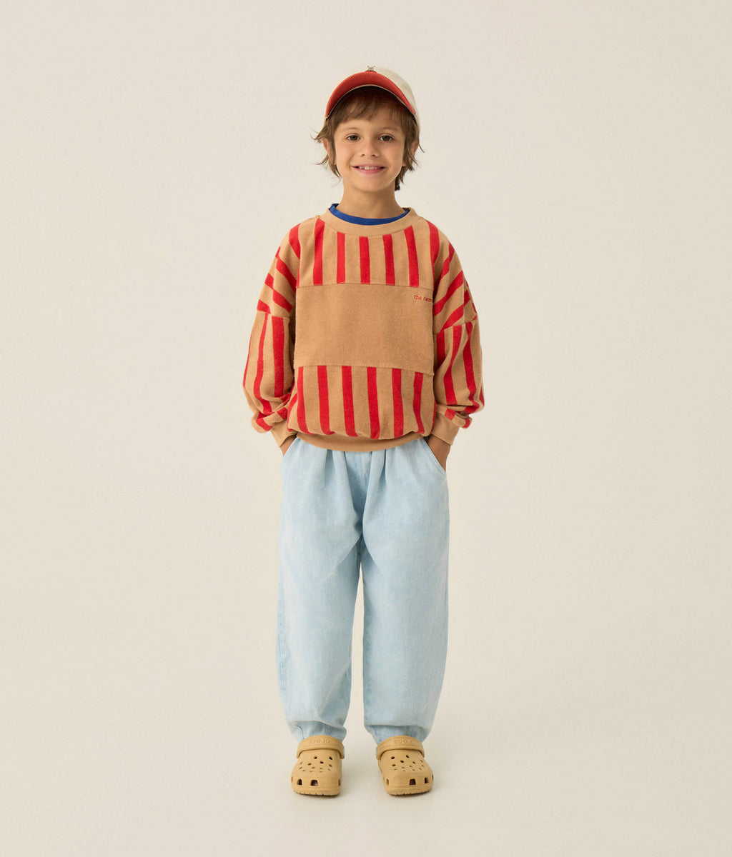 Red Stripes Sweatshirt