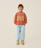 Red Stripes Sweatshirt