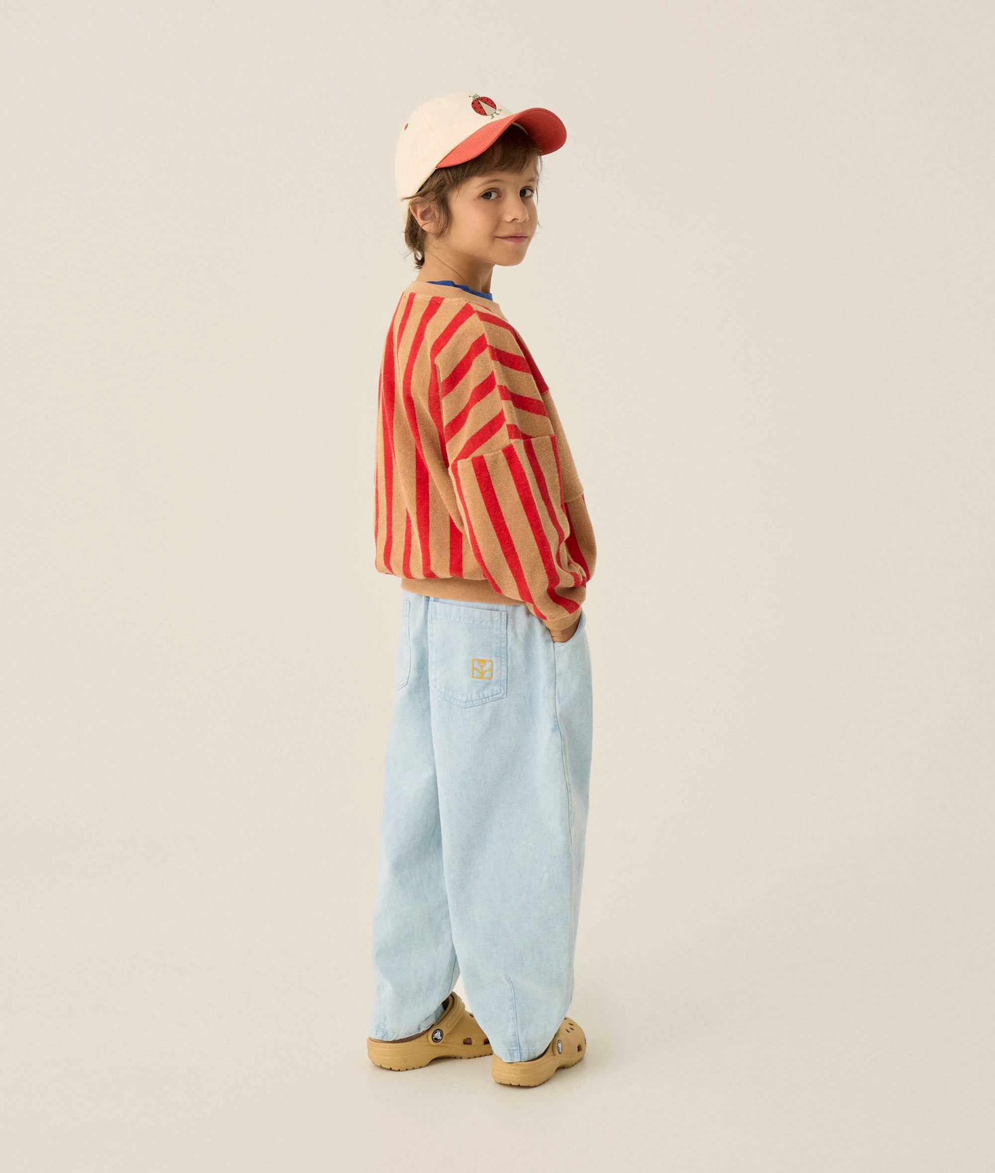 Sweat à Rayures Rouges