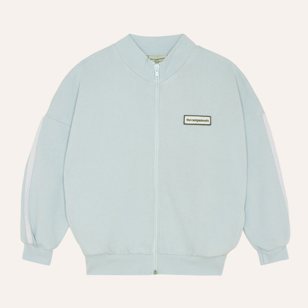 Sweat Zippé Bleu Délavé
