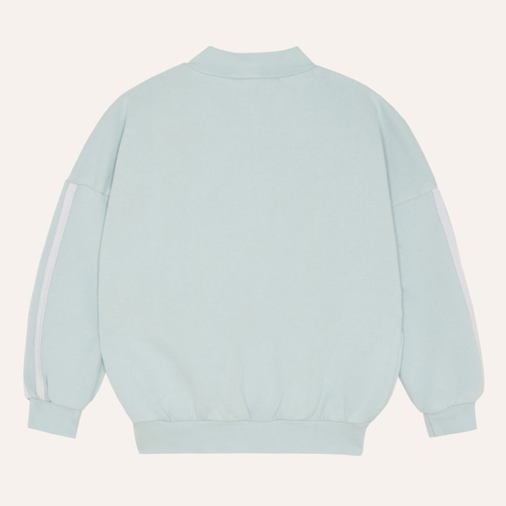 Sweat Zippé Bleu Délavé