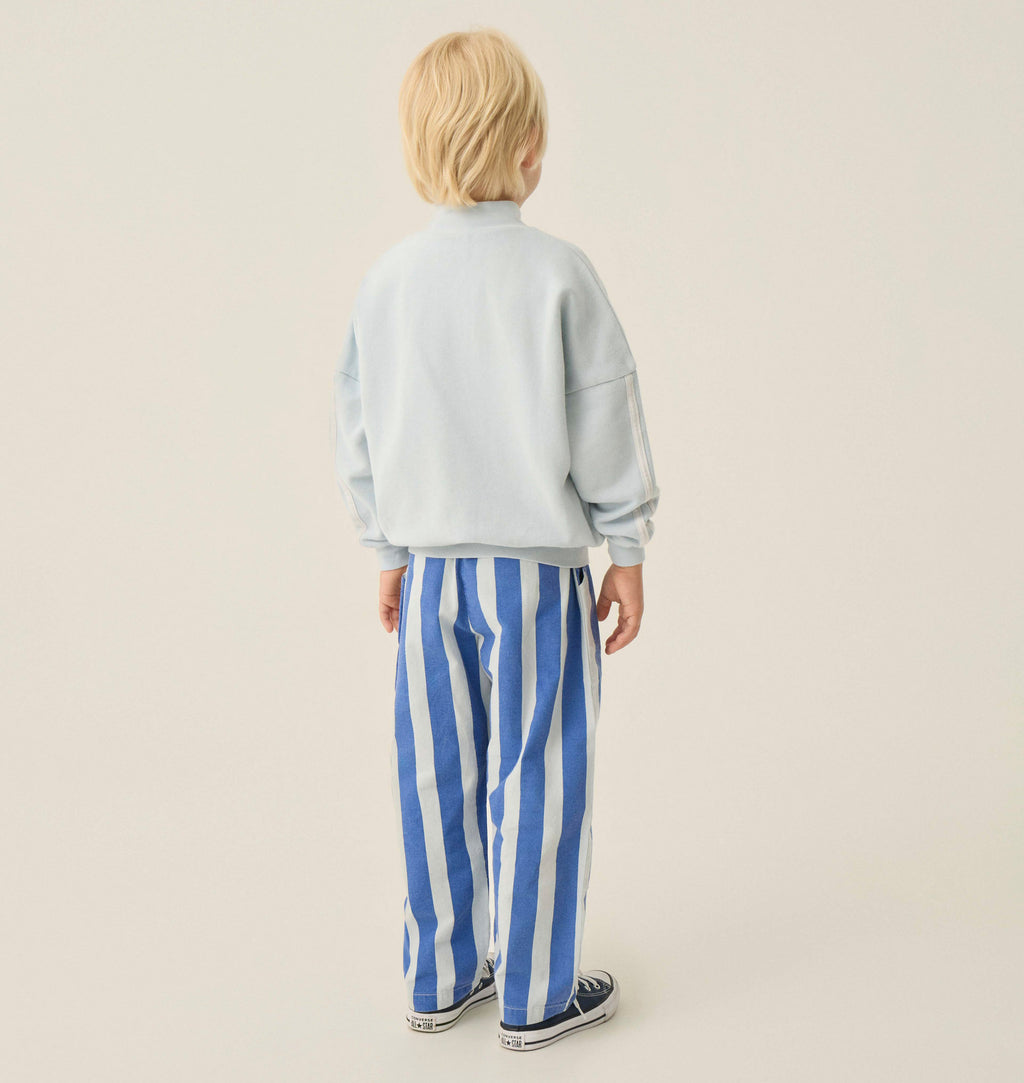 Sweat Zippé Bleu Délavé