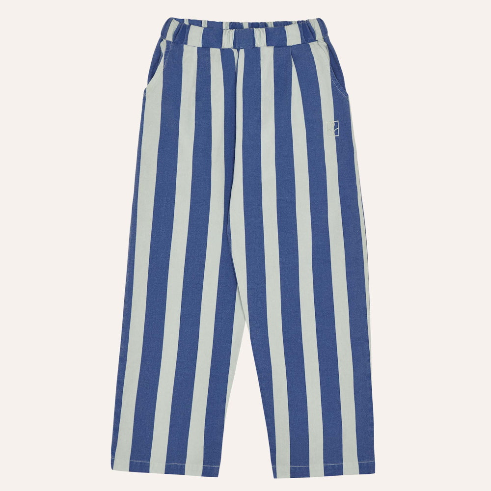 Blue Stripes Washed Trousers