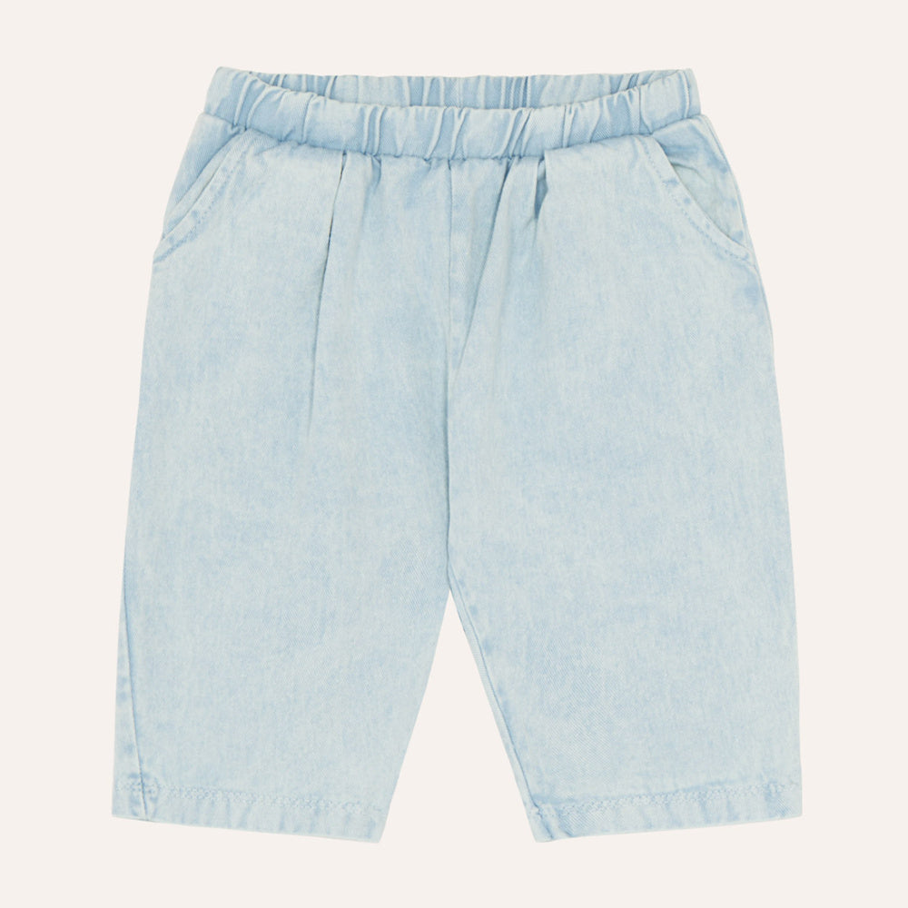 Pantalon Bébé en Denim Bleu Clair