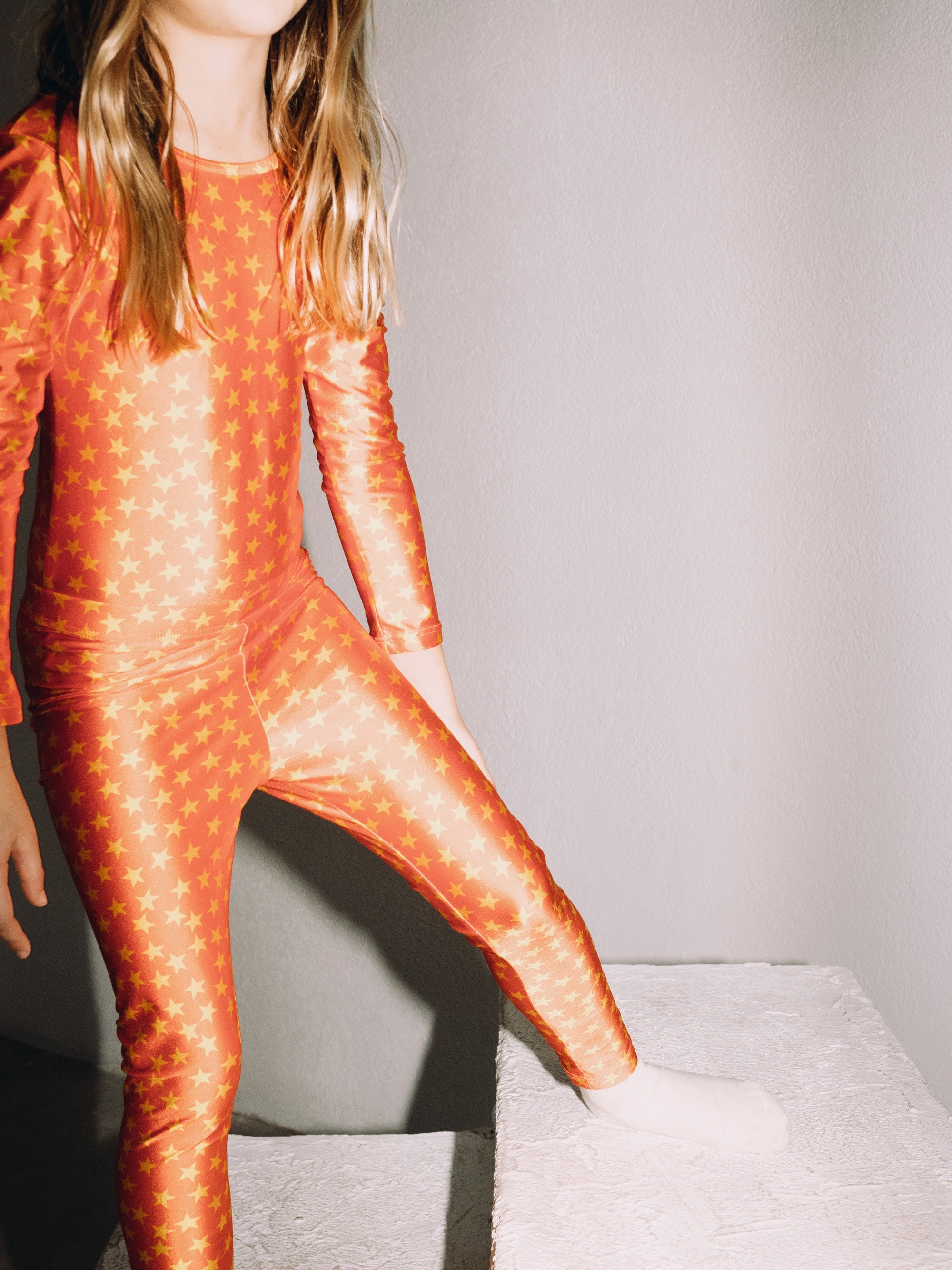 Red stars leggings