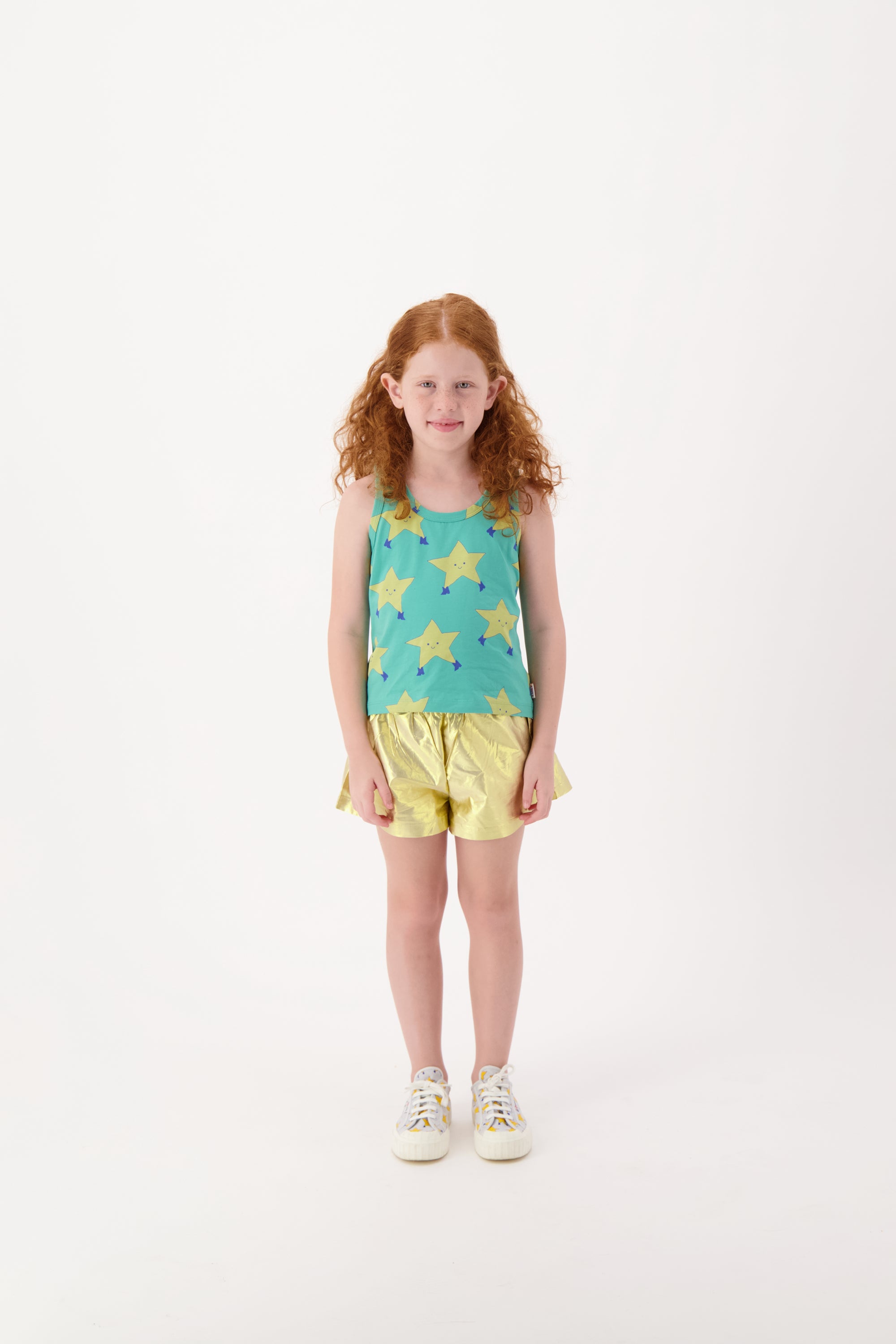 vetements durables enfants tiny cottons Débardeur vert dancing stars