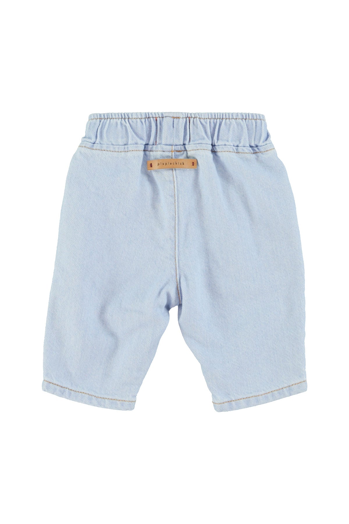 Unisex baby jeans in light blue denim
