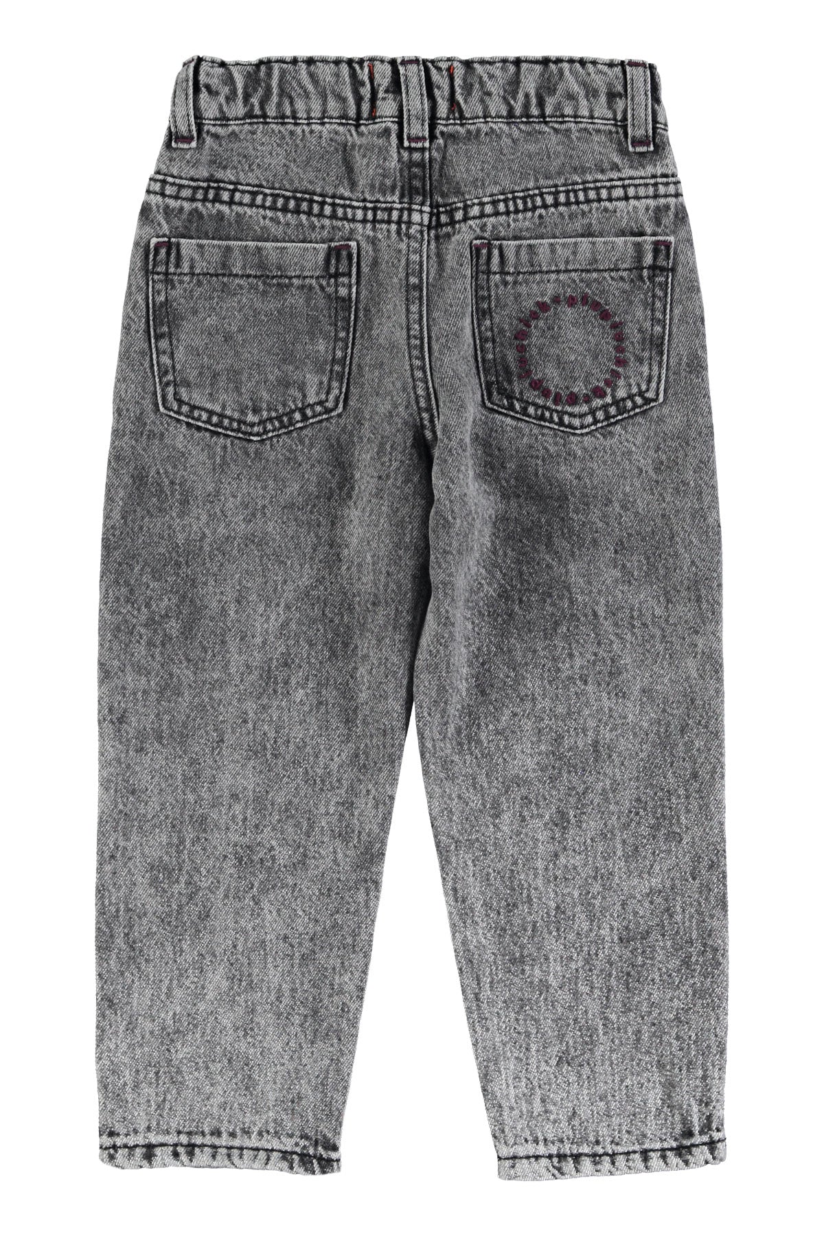 Unisex jeans in faded black denim