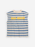 T-shirt Sans Manches Rayé Moderne à Imprimé “BOBO CHOSES”