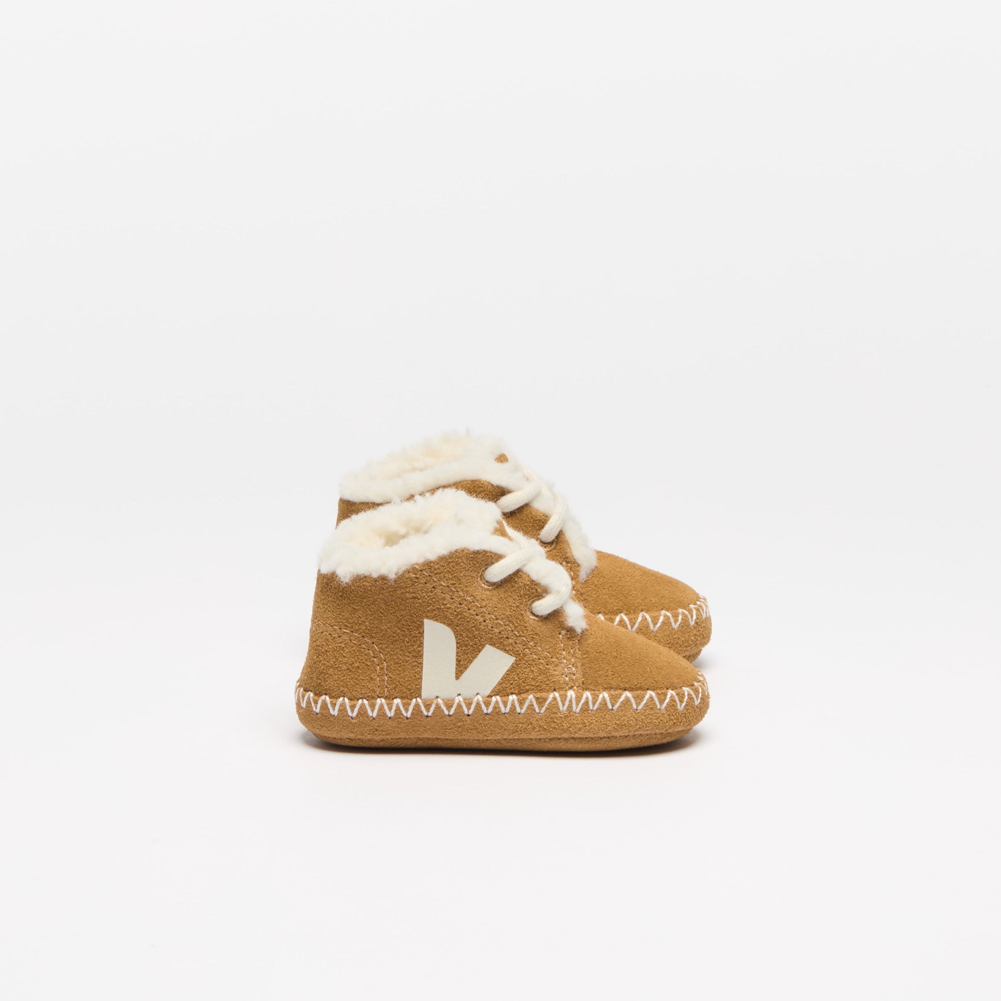 VEJA baby sneakers Winter Linking ZZ Suede - Camel/Pierre