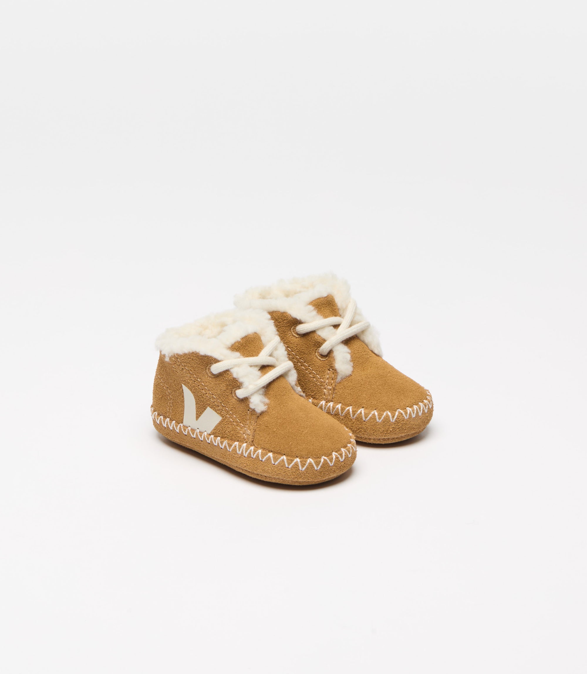 VEJA baby sneakers Winter Linking ZZ Suede - Camel/Pierre