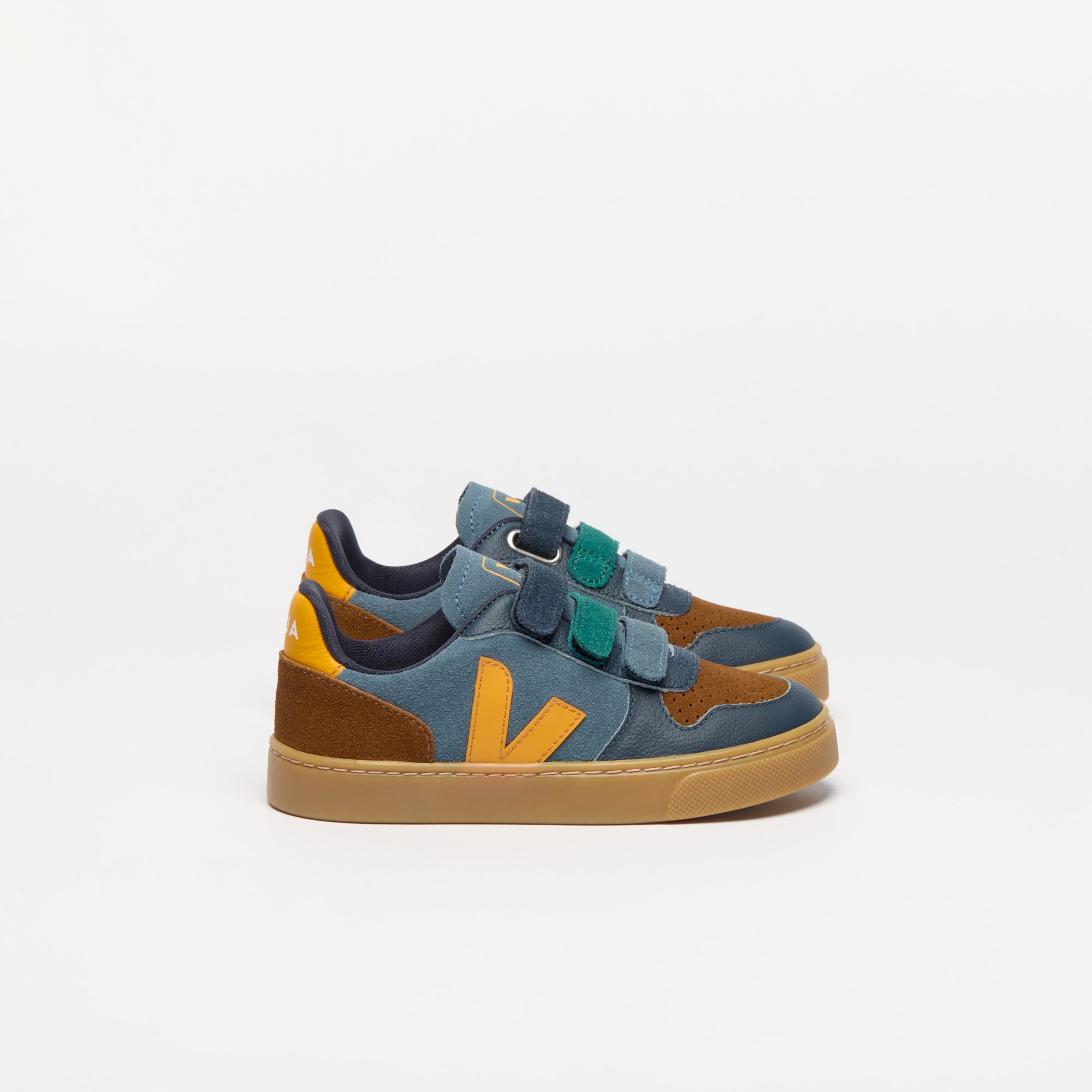 Sneakers Veja Small V-10 Suede-Calif/Ouro/Natural