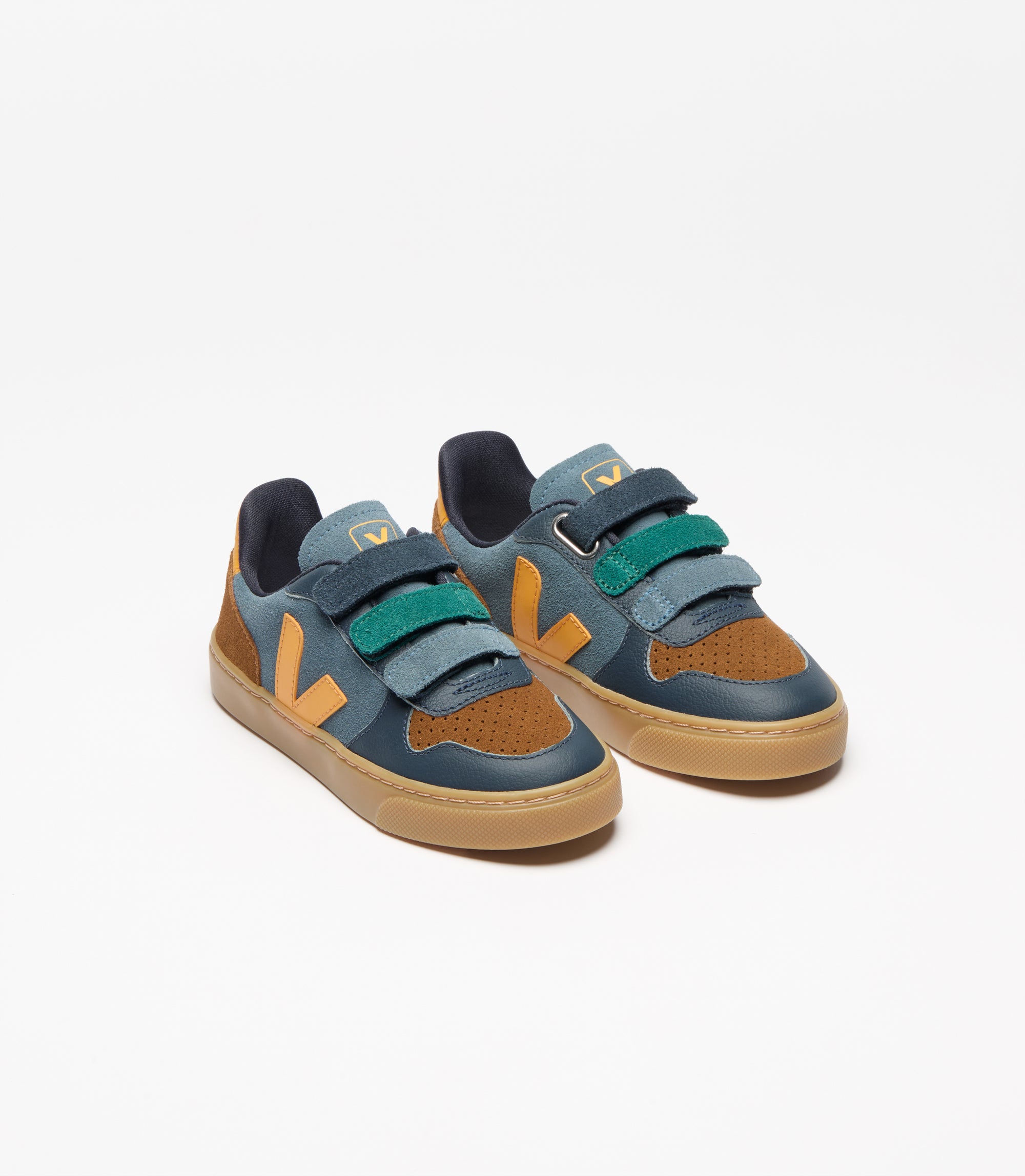 Sneakers Veja Small V-10 Suede-Calif/Ouro/Natural