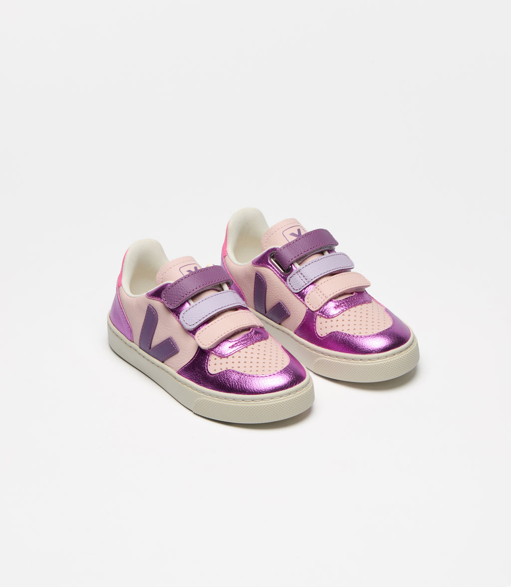 V-10 Multico Petale white scratch sneakers 