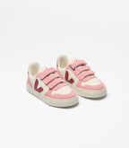 Baskets Veja SMALL V-10 LEATHER PURE MARSALA MARY