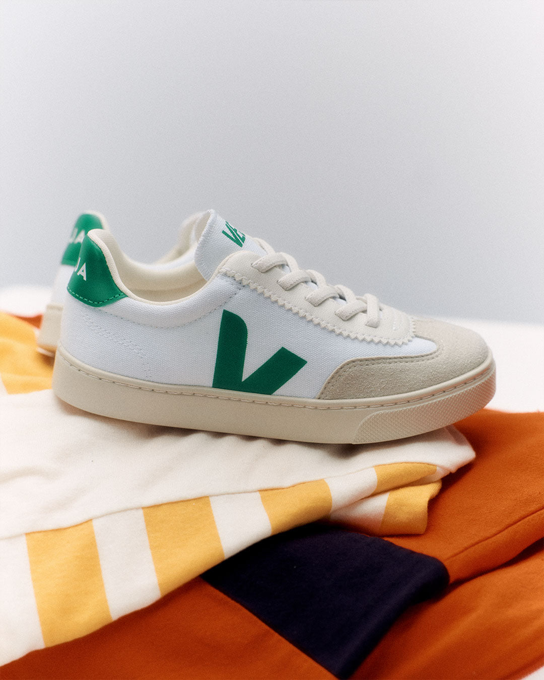 Small Volley White Emeraude sneakers